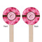 Gerbera Daisy Wooden 6" Stir Stick - Round - Double Sided - Front & Back