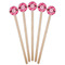 Gerbera Daisy Wooden 6" Stir Stick - Round - Fan View