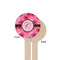 Gerbera Daisy Wooden 6" Stir Stick - Round - Single Sided - Front & Back