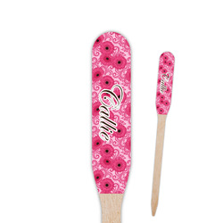 Gerbera Daisy Paddle Wooden Food Picks - Single Sided (Personalized)