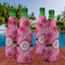 Gerbera Daisy Zipper Bottle Cooler - Set of 4 - LIFESTYLE