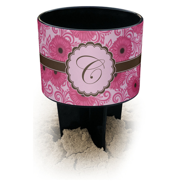 Custom Gerbera Daisy Black Beach Spiker Drink Holder (Personalized)