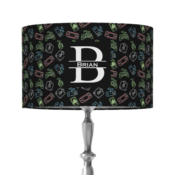 Custom Video Game 12" Drum Lamp Shade - Fabric (Personalized)