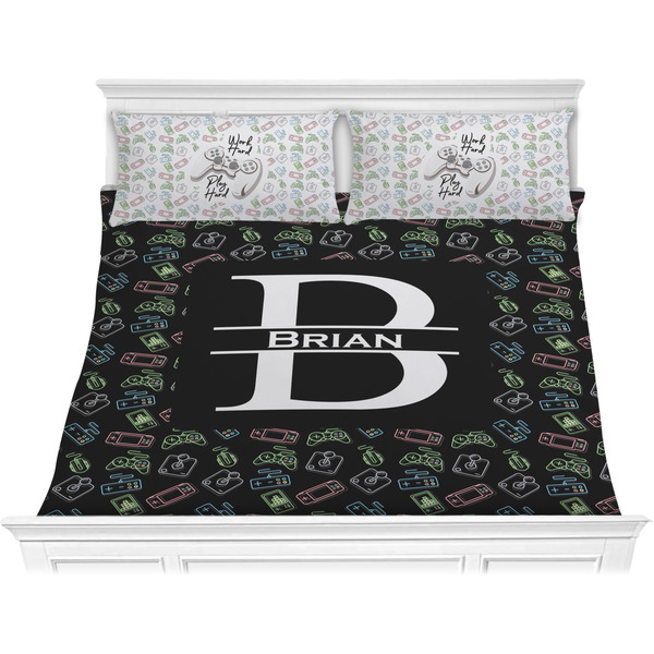 Custom Video Game Comforter Set - King (Personalized)