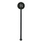 Video Game Black Plastic 5.5" Stir Stick - Round - Single Stick