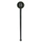 Video Game Black Plastic 7" Stir Stick - Round - Single Stick