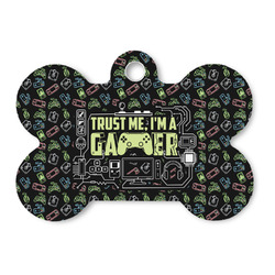 Video Game Bone Shaped Dog ID Tag - Large (Personalized)