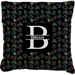 Video Game Faux-Linen Throw Pillow 26" (Personalized)