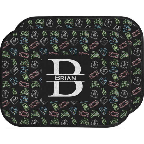 Custom Video Game Car Floor Mats (Back Seat) (Personalized)