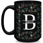 Video Game 15 Oz Coffee Mug - Black (Personalized)