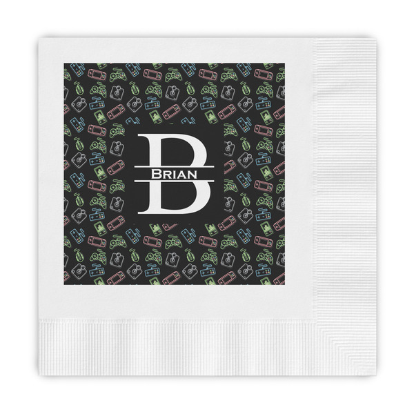 Custom Video Game Embossed Decorative Napkins (Personalized)