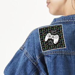 Video Game Twill Iron On Patch - Custom Shape - Large