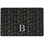 Video Game Dog Food Mat w/ Name and Initial