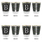 Video Game Glass Shot Glass - with gold rim - Set of 4 - APPROVAL