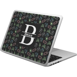 Video Game Laptop Skin - Custom Sized w/ Name and Initial