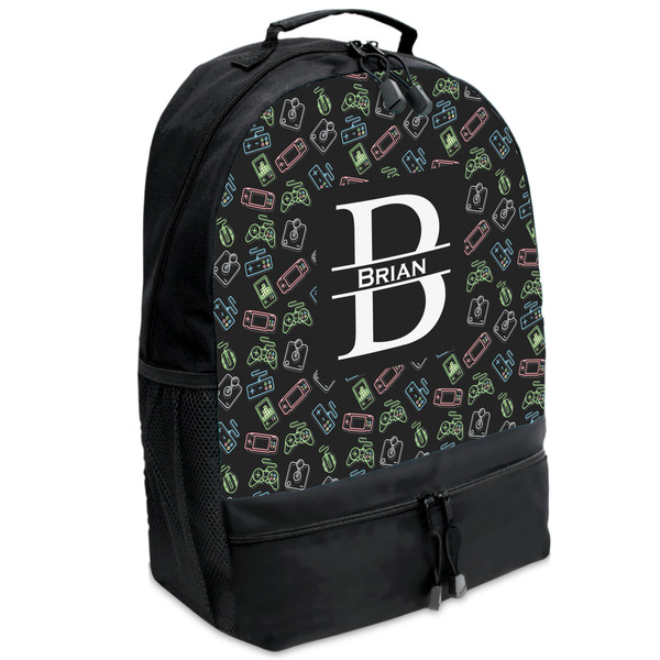 Custom Video Game Backpacks - Black (Personalized)