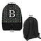 Video Game Large Backpack - Black - Front & Back View