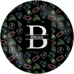 Video Game Melamine Salad Plate - 8" (Personalized)