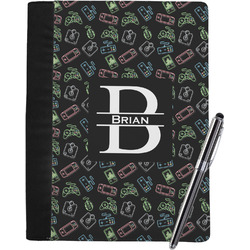 Video Game Notebook Padfolio - Large w/ Name and Initial