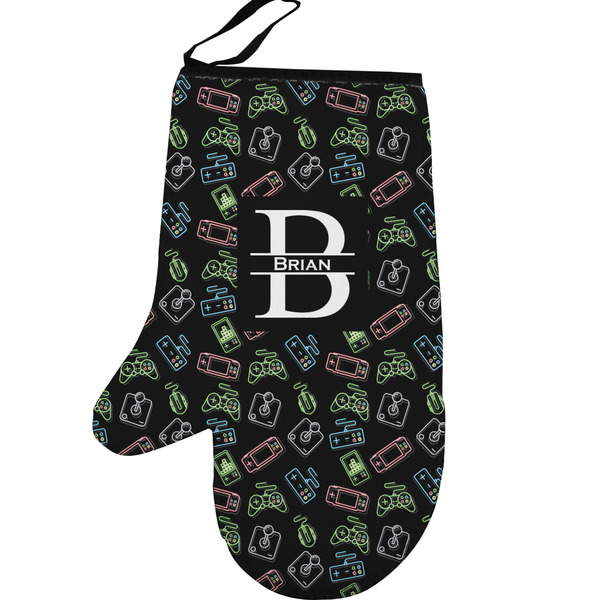 Custom Video Game Left Oven Mitt (Personalized)