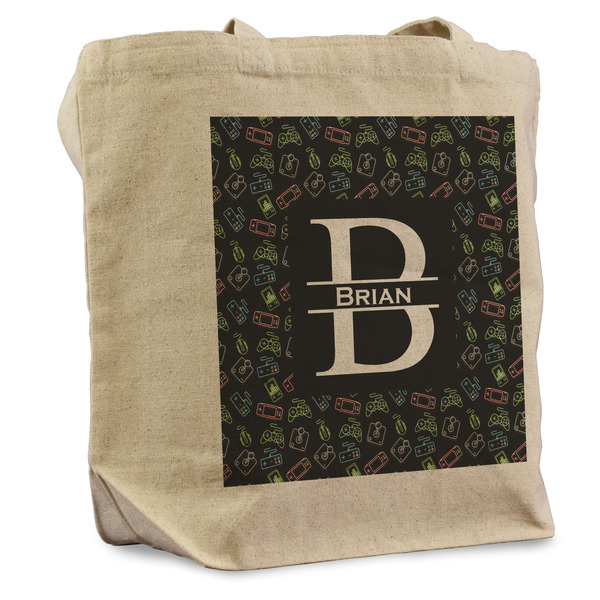 Custom Video Game Reusable Cotton Grocery Bag - Single (Personalized)