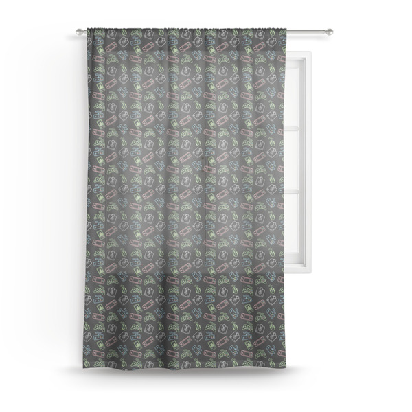 Custom Video Game Sheer Curtain - 50"x84"