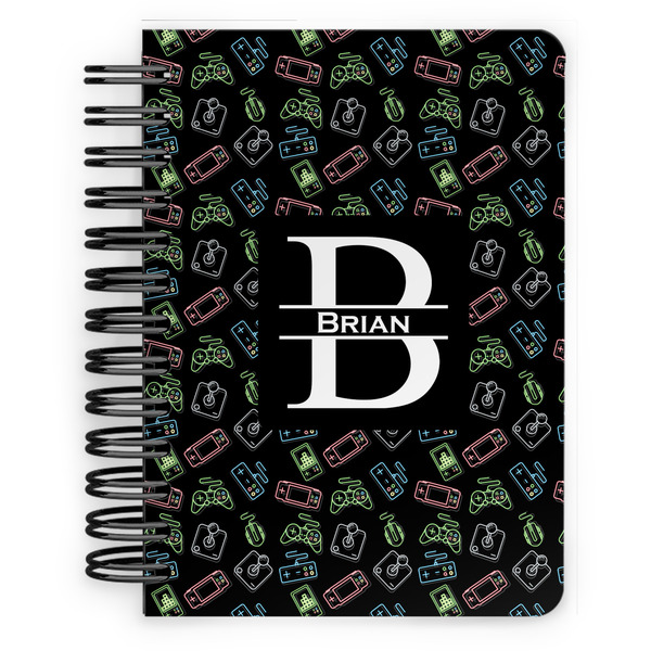 Custom Video Game Spiral Notebook - 5x7 w/ Name and Initial