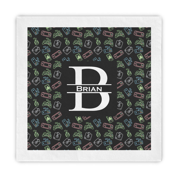 Custom Video Game Decorative Paper Napkins (Personalized)