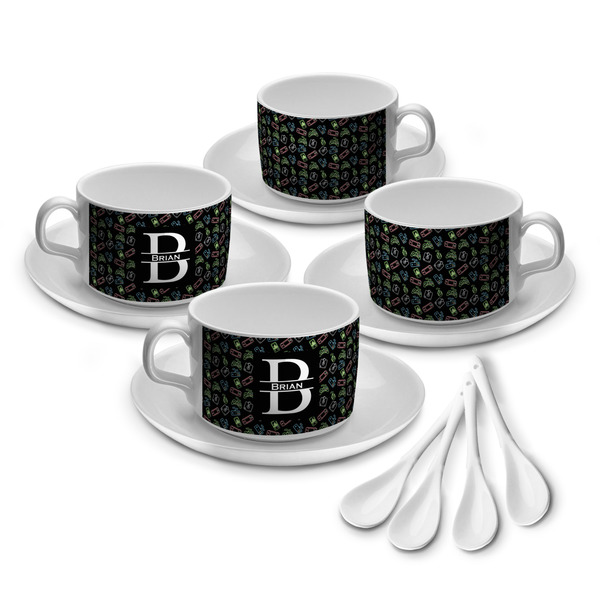 Custom Video Game Tea Cup - Set of 4 (Personalized)