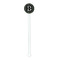 Video Game White Plastic 5.5" Stir Stick - Round - Single Stick