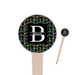 Video Game 4" Round Wooden Food Picks - Single Sided (Personalized)