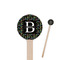 Video Game Wooden 6" Stir Stick - Round - Closeup