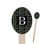 Video Game Oval Wooden Food Picks (Personalized)