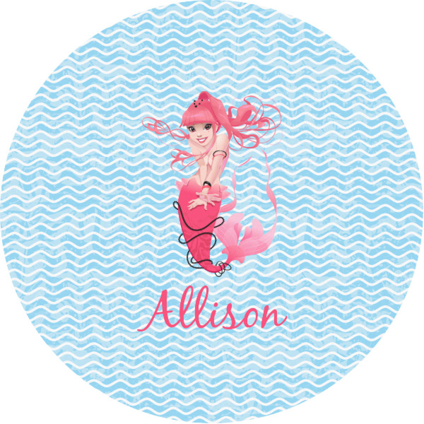 Custom Mermaid Multipurpose Round Labels - 1" (Personalized)