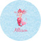 Mermaid 1" Multipurpose Round Labels - Single Sticker