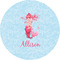 Mermaid 2" Multipurpose Round Labels - Single Sticker