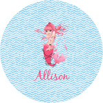 Mermaid Multipurpose Round Labels - Custom Sized (Personalized)