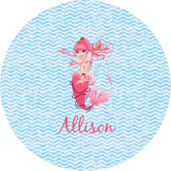 Custom Mermaid Multipurpose Round Labels - 3" (Personalized)