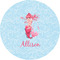 Mermaid 3" Multipurpose Round Labels - Single Sticker