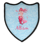 Mermaid Iron On Shield Patch B w/ Name or Text