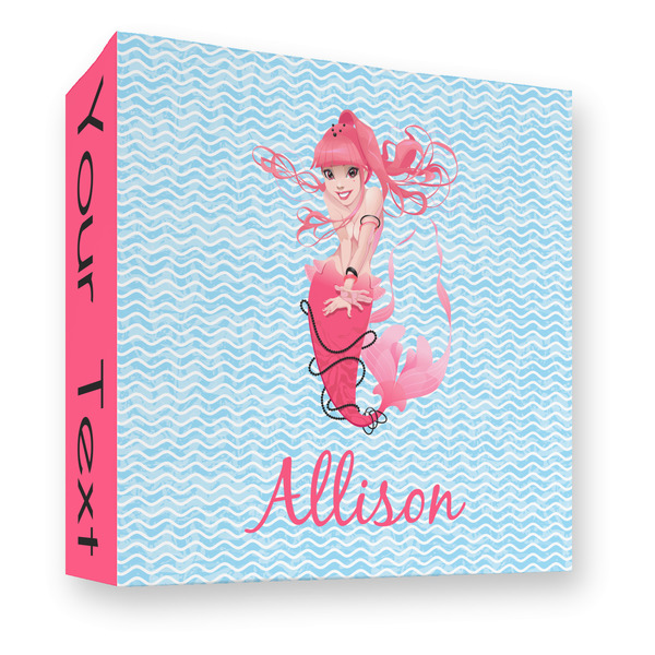 Custom Mermaid 3 Ring Binder - Full Wrap - 3" (Personalized)