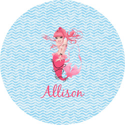 Mermaid Multipurpose Round Labels - 5" (Personalized)