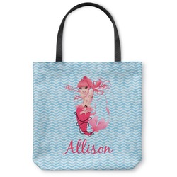 Mermaid Canvas Tote Bag - Large - 18"x18" (Personalized)
