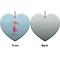 Mermaid Ceramic Flat Ornament - Heart Front & Back (APPROVAL)