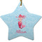 Mermaid Ceramic Flat Ornament - Star (Front)