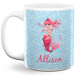 Mermaid 11 Oz Coffee Mug - White (Personalized)