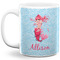 Mermaid Coffee Mug - 11 oz - Full- White