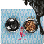 Mermaid Dog Food Mat - Large w/ Name or Text