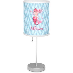 Mermaid 7" Drum Lamp with Shade Linen (Personalized)