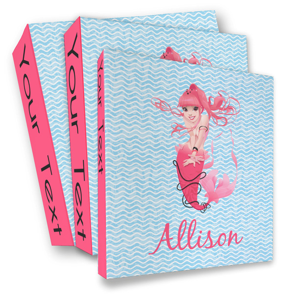 Custom Mermaid 3 Ring Binder - Full Wrap (Personalized)